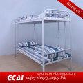 The cheapest temporary living bed round steel tube bunk bed